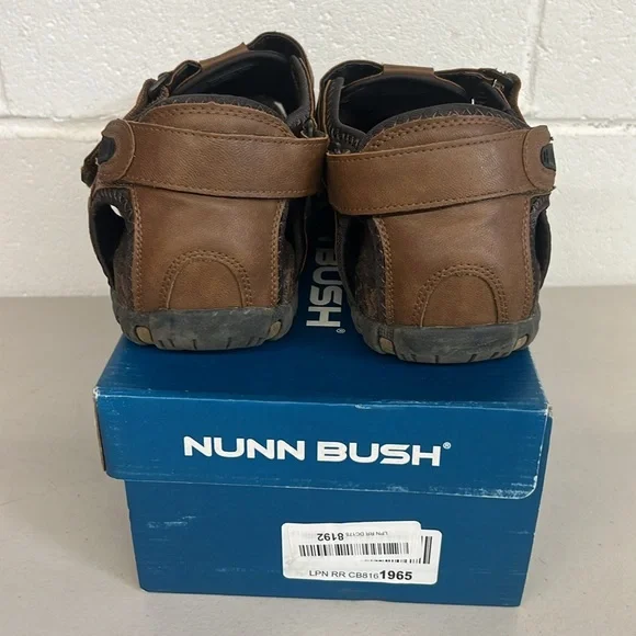 W/ box nunn bush riobravo sandal sz12w tan #84799 leather mens - Picture 4 of 8